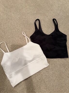 lululemon athletica Align Camp and Cropped Tank Top in White